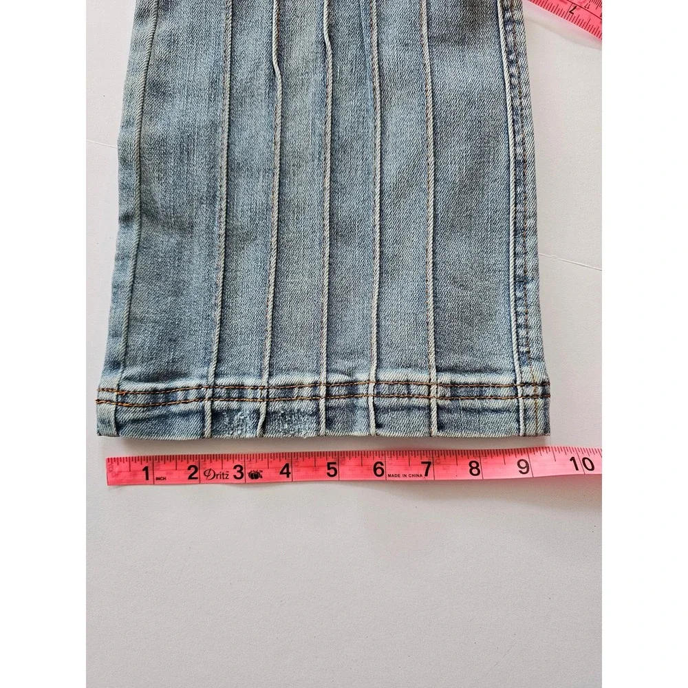 Judy Blue Bootcut Jeans Women‎ 5/27 Blue High Waist Pintuck Pleated Flare NEW